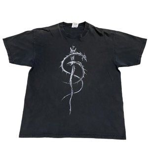 Vintage 92' Skinny Puppy Last Rights World Tour Music Band Black Double Sided XL